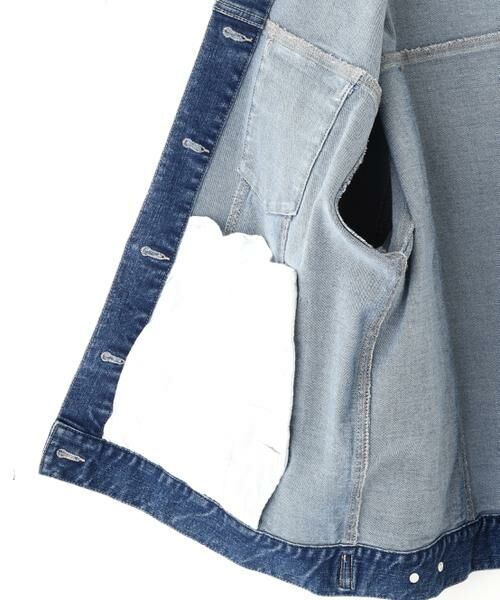 PINKY & DIANNE / ピンキーアンドダイアン ブルゾン | ルーズカラーデニムジャケット | 詳細19