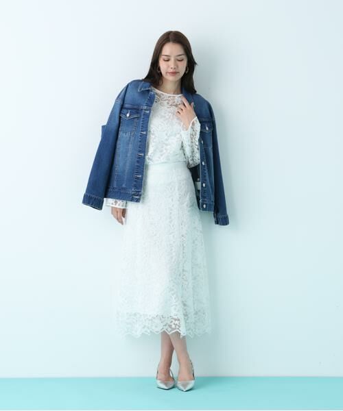 PINKY & DIANNE / ピンキーアンドダイアン ブルゾン | ルーズカラーデニムジャケット | 詳細10