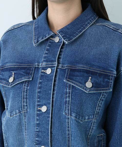 PINKY & DIANNE / ピンキーアンドダイアン ブルゾン | ルーズカラーデニムジャケット | 詳細14
