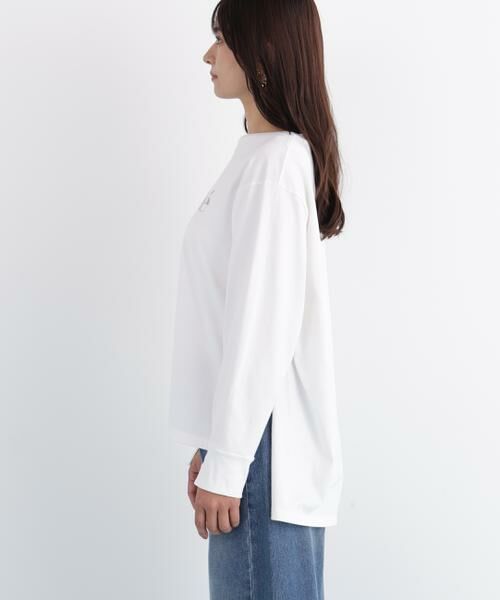 PINKY & DIANNE / ピンキーアンドダイアン カットソー | 「Ｌｉｂｅｒｔｅ」ロングＴシャツ | 詳細8