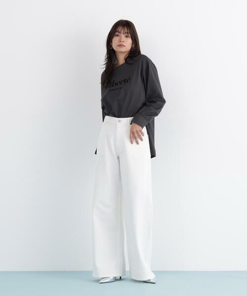 PINKY & DIANNE / ピンキーアンドダイアン カットソー | 「Ｌｉｂｅｒｔｅ」ロングＴシャツ | 詳細16