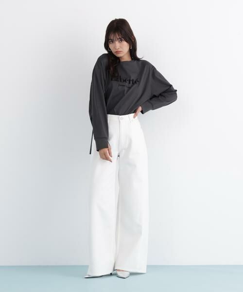 PINKY & DIANNE / ピンキーアンドダイアン カットソー | 「Ｌｉｂｅｒｔｅ」ロングＴシャツ | 詳細17