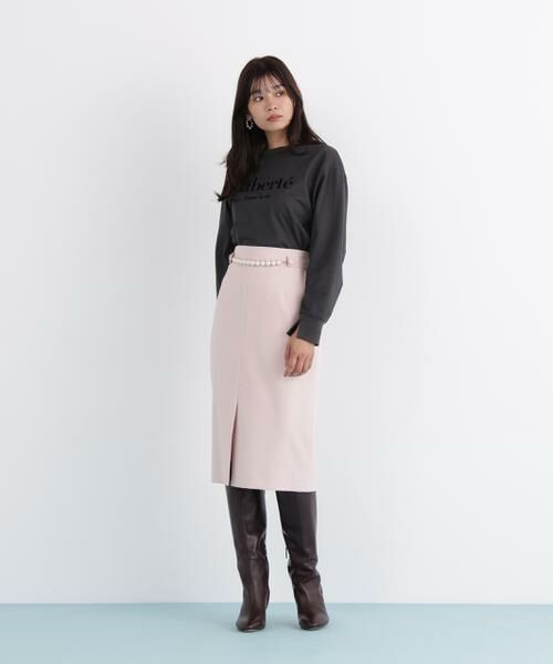 PINKY & DIANNE / ピンキーアンドダイアン カットソー | 「Ｌｉｂｅｒｔｅ」ロングＴシャツ | 詳細18