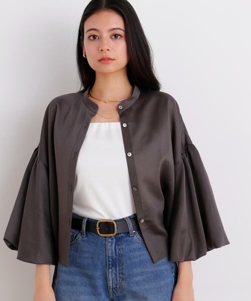 PINKY & DIANNE / ピンキーアンドダイアン シャツ・ブラウス | ギャザーバルーンスリーブブラウス | 詳細2