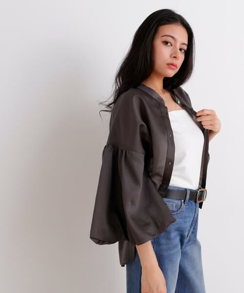 PINKY & DIANNE / ピンキーアンドダイアン シャツ・ブラウス | ギャザーバルーンスリーブブラウス | 詳細3
