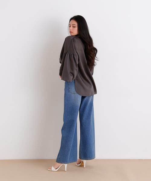 PINKY & DIANNE / ピンキーアンドダイアン シャツ・ブラウス | ギャザーバルーンスリーブブラウス | 詳細4