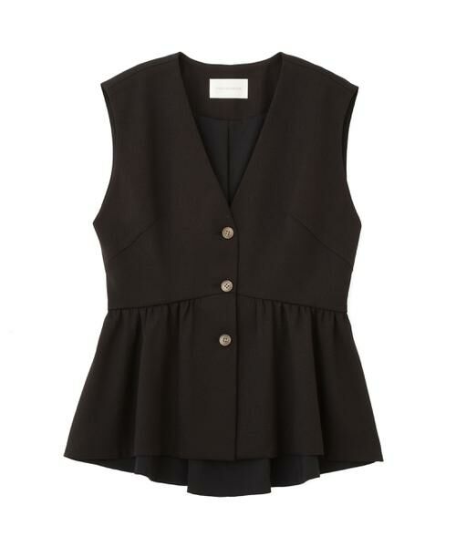 PINKY & DIANNE / ピンキーアンドダイアン シャツ・ブラウス | スラブ調ペプラムブラウス | 詳細1