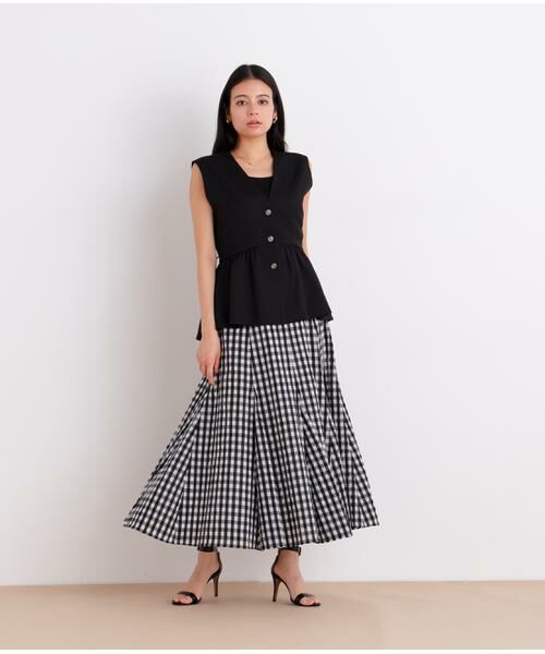 PINKY & DIANNE / ピンキーアンドダイアン シャツ・ブラウス | スラブ調ペプラムブラウス | 詳細4