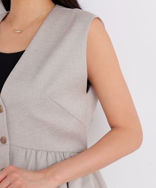 PINKY & DIANNE / ピンキーアンドダイアン シャツ・ブラウス | スラブ調ペプラムブラウス | 詳細18