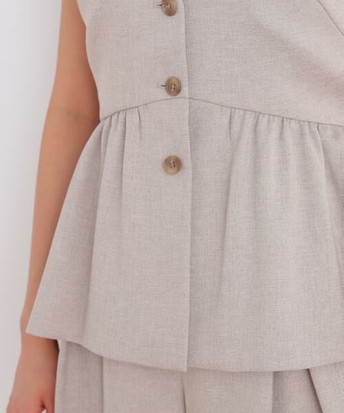 PINKY & DIANNE / ピンキーアンドダイアン シャツ・ブラウス | スラブ調ペプラムブラウス | 詳細19