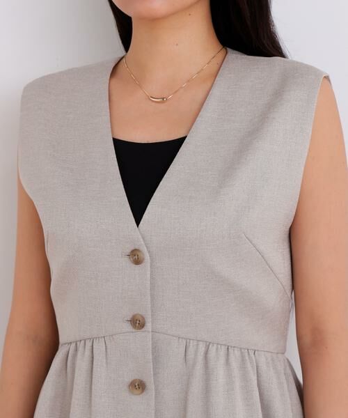 PINKY & DIANNE / ピンキーアンドダイアン シャツ・ブラウス | ［美香さん着用］スラブ調ペプラムブラウス | 詳細29