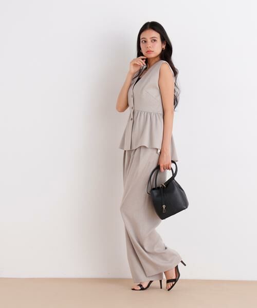 PINKY & DIANNE / ピンキーアンドダイアン シャツ・ブラウス | スラブ調ペプラムブラウス | 詳細12