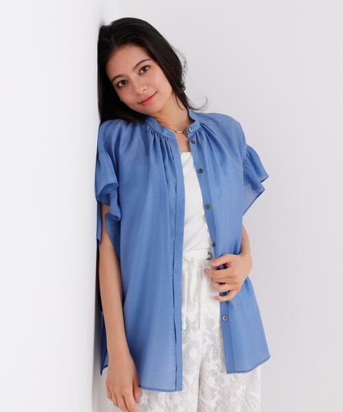 PINKY & DIANNE / ピンキーアンドダイアン シャツ・ブラウス | ラッフルスリーブブラウス | 詳細2