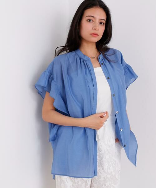 PINKY & DIANNE / ピンキーアンドダイアン シャツ・ブラウス | ラッフルスリーブブラウス | 詳細3