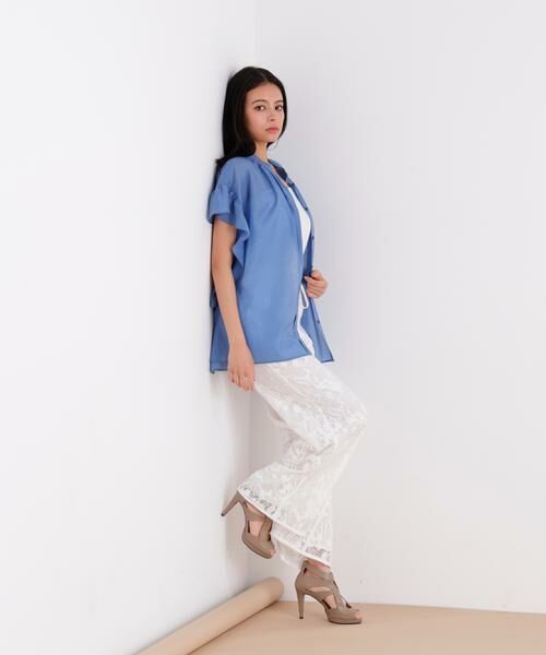 PINKY & DIANNE / ピンキーアンドダイアン シャツ・ブラウス | ラッフルスリーブブラウス | 詳細4