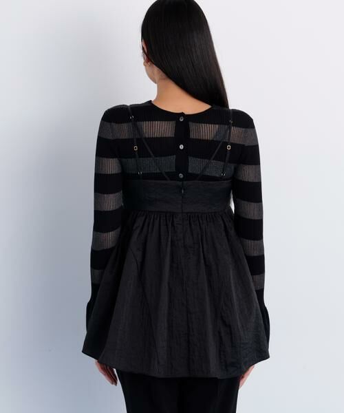 PINKY & DIANNE / ピンキーアンドダイアン シャツ・ブラウス | シャイニータフタチュニックブラウス | 詳細7