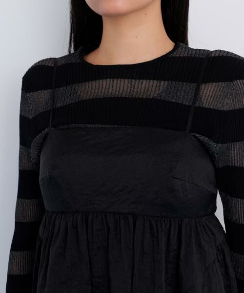 PINKY & DIANNE / ピンキーアンドダイアン シャツ・ブラウス | シャイニータフタチュニックブラウス | 詳細8