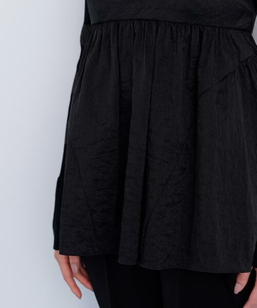 PINKY & DIANNE / ピンキーアンドダイアン シャツ・ブラウス | シャイニータフタチュニックブラウス | 詳細9