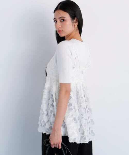 PINKY & DIANNE / ピンキーアンドダイアン シャツ・ブラウス | カットジャカードチュニックブラウス | 詳細11