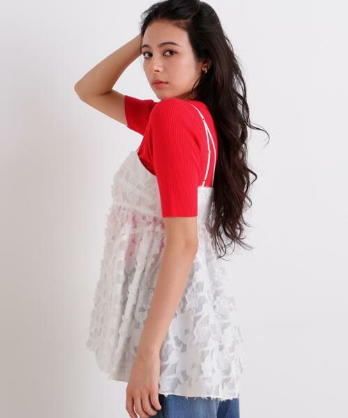 PINKY & DIANNE / ピンキーアンドダイアン シャツ・ブラウス | カットジャカードチュニックブラウス | 詳細2