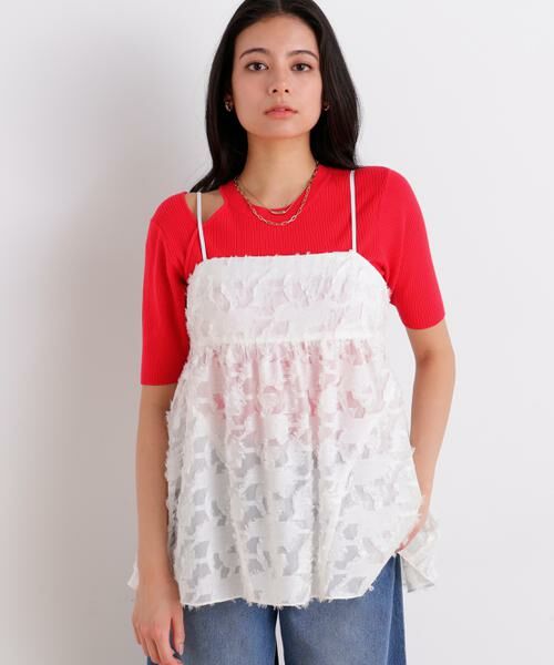 PINKY & DIANNE / ピンキーアンドダイアン シャツ・ブラウス | カットジャカードチュニックブラウス | 詳細3
