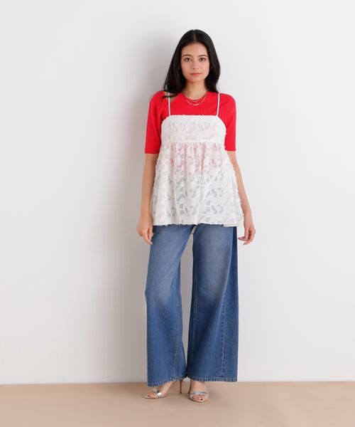 PINKY & DIANNE / ピンキーアンドダイアン シャツ・ブラウス | カットジャカードチュニックブラウス | 詳細4