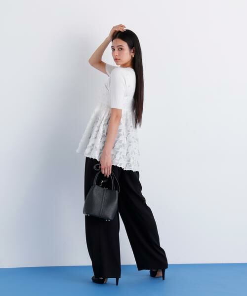 PINKY & DIANNE / ピンキーアンドダイアン シャツ・ブラウス | カットジャカードチュニックブラウス | 詳細6