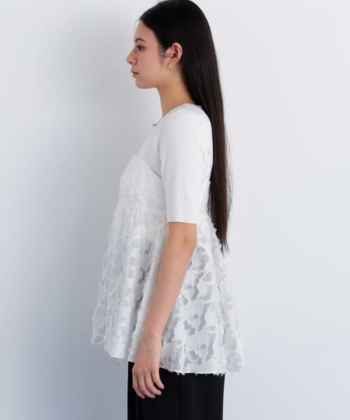 PINKY & DIANNE / ピンキーアンドダイアン シャツ・ブラウス | カットジャカードチュニックブラウス | 詳細7