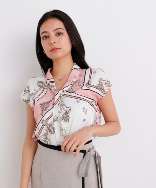 PINKY & DIANNE / ピンキーアンドダイアン シャツ・ブラウス | バロックスカーフプリントブラウス | 詳細2