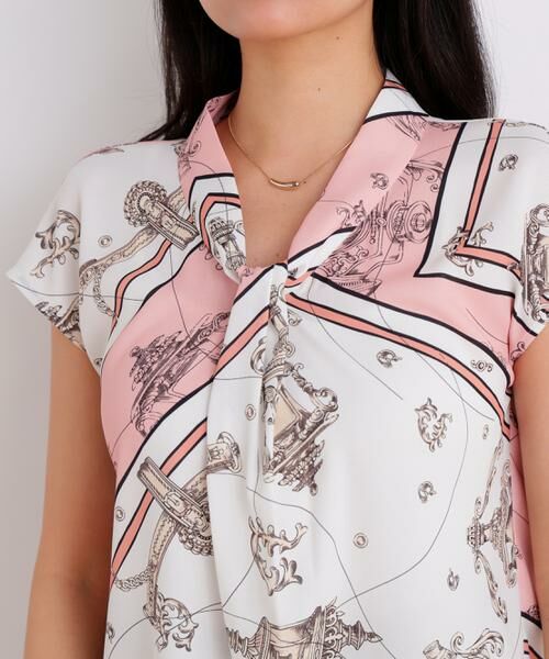 PINKY & DIANNE / ピンキーアンドダイアン シャツ・ブラウス | バロックスカーフプリントブラウス | 詳細8