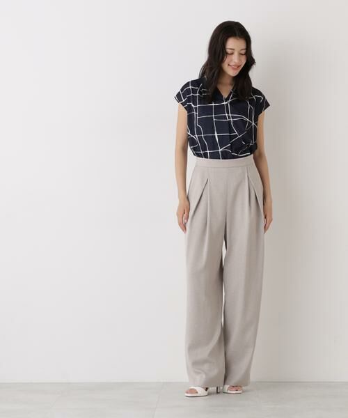 PINKY & DIANNE / ピンキーアンドダイアン シャツ・ブラウス | ラインプリントタックブラウス | 詳細17