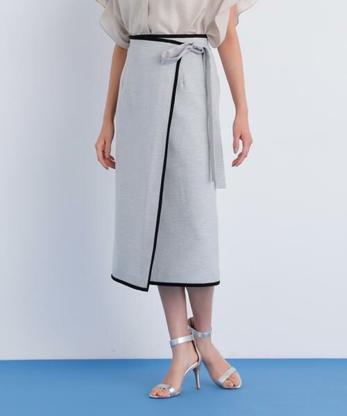 PINKY & DIANNE / ピンキーアンドダイアン スカート | バイカラーラップスカート | 詳細2