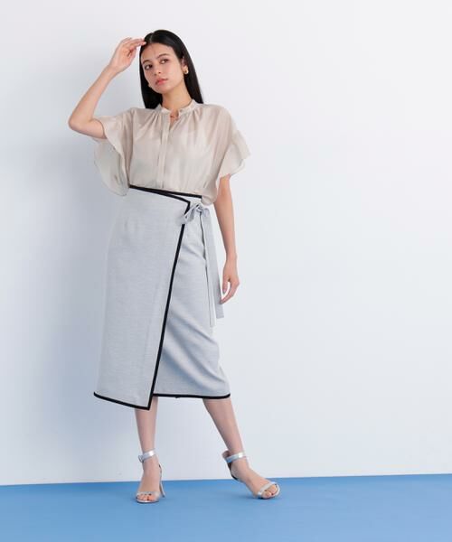 PINKY & DIANNE / ピンキーアンドダイアン スカート | バイカラーラップスカート | 詳細3