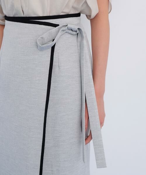 PINKY & DIANNE / ピンキーアンドダイアン スカート | バイカラーラップスカート | 詳細7