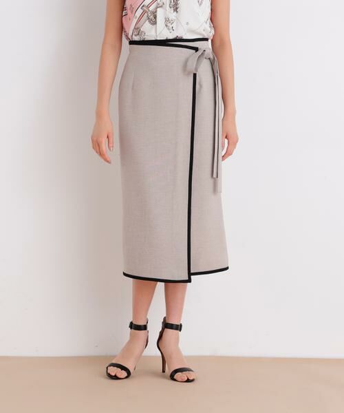 PINKY & DIANNE / ピンキーアンドダイアン スカート | バイカラーラップスカート | 詳細13