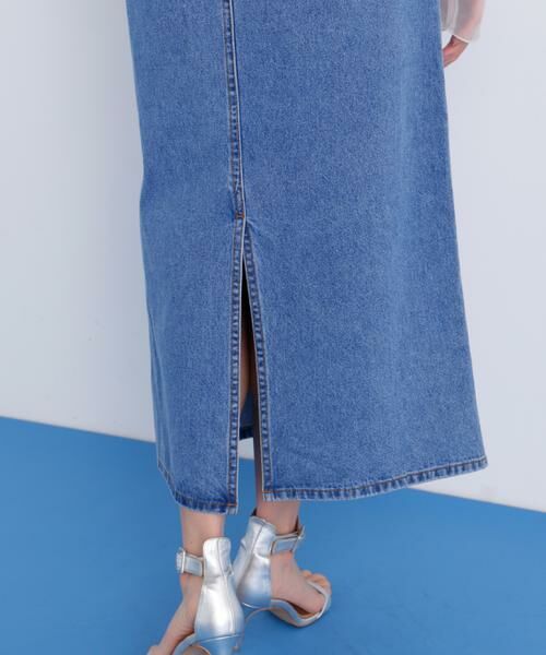 PINKY & DIANNE / ピンキーアンドダイアン スカート | デニムマキシＡラインスカート | 詳細12