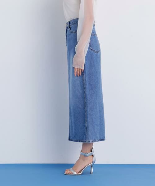 PINKY & DIANNE / ピンキーアンドダイアン スカート | デニムマキシＡラインスカート | 詳細6