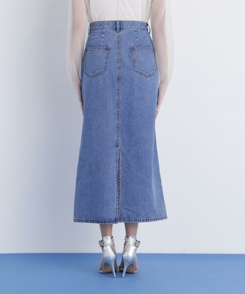 PINKY & DIANNE / ピンキーアンドダイアン スカート | デニムマキシＡラインスカート | 詳細7