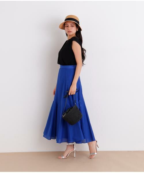 PINKY & DIANNE / ピンキーアンドダイアン スカート | シアーローンボリュームフレアースカート | 詳細3