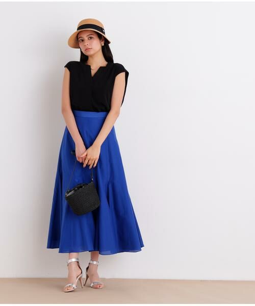 PINKY & DIANNE / ピンキーアンドダイアン スカート | シアーローンボリュームフレアースカート | 詳細4