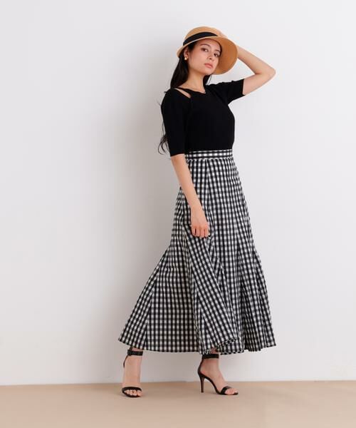 PINKY & DIANNE / ピンキーアンドダイアン スカート | シアーローンボリュームフレアースカート | 詳細8