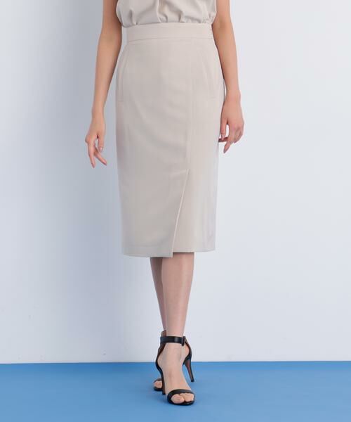 PINKY & DIANNE / ピンキーアンドダイアン スカート | ラップタイトスカート(ベージュ)