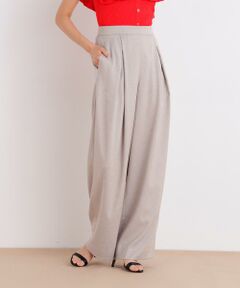 PINKY & DIANNE / ピンキーアンドダイアン パンツ | スラブ調ウエストタックパンツ