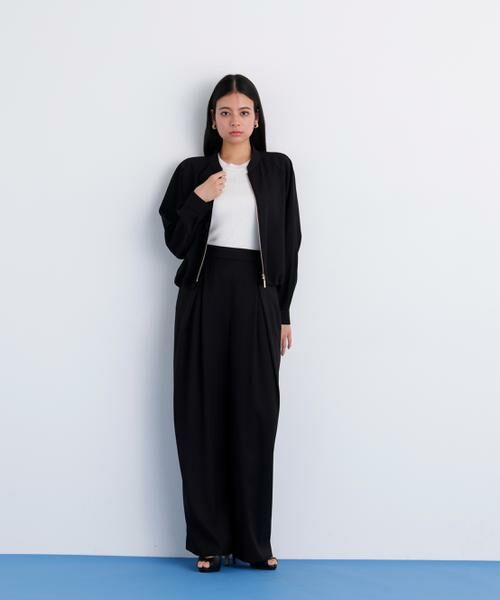 PINKY & DIANNE / ピンキーアンドダイアン パンツ | スラブ調ウエストタックパンツ | 詳細3