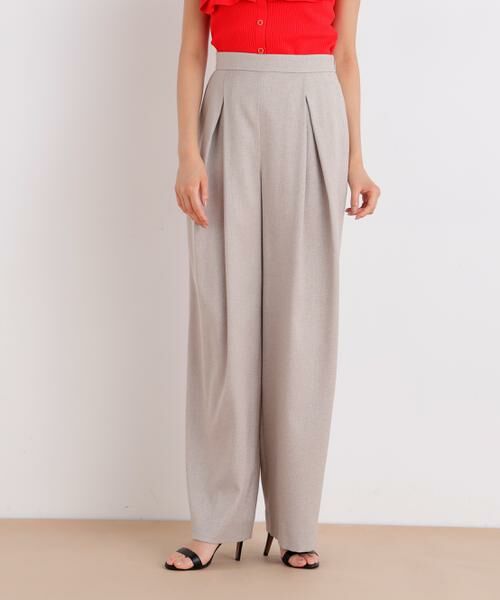 PINKY & DIANNE / ピンキーアンドダイアン パンツ | スラブ調ウエストタックパンツ | 詳細11