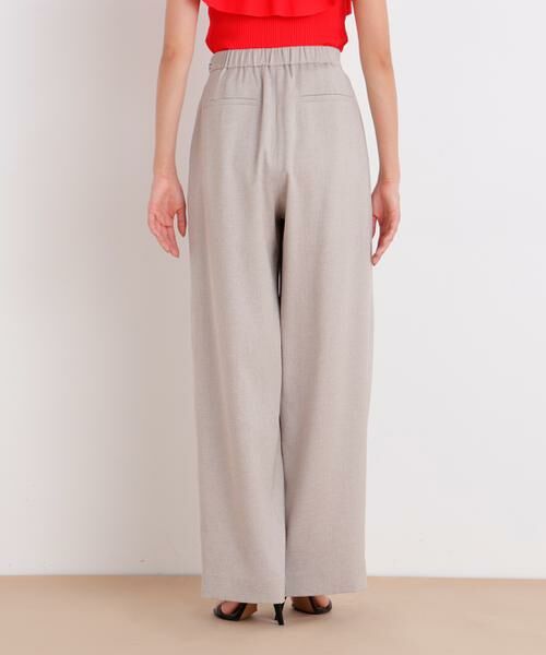 PINKY & DIANNE / ピンキーアンドダイアン パンツ | スラブ調ウエストタックパンツ | 詳細16