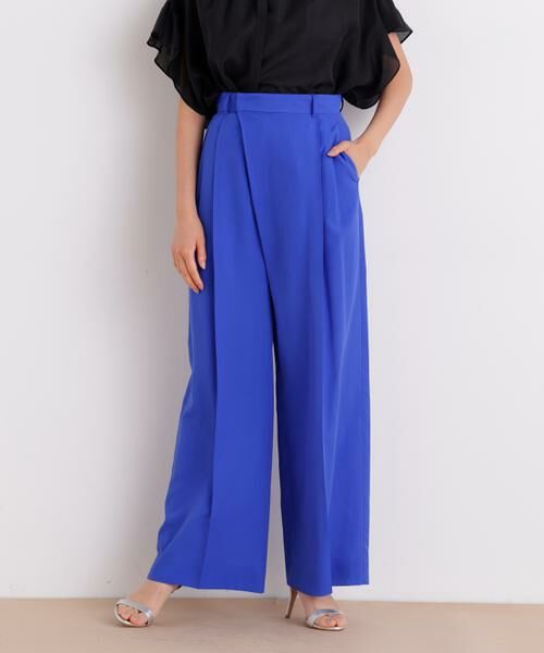 PINKY & DIANNE / ピンキーアンドダイアン パンツ | ラップウエストシアーワイドパンツ | 詳細2