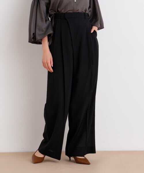 PINKY & DIANNE / ピンキーアンドダイアン パンツ | ラップウエストシアーワイドパンツ | 詳細13