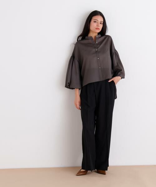 PINKY & DIANNE / ピンキーアンドダイアン パンツ | ラップウエストシアーワイドパンツ | 詳細14