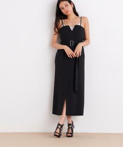 PINKY & DIANNE / ピンキーアンドダイアン ミニ丈・ひざ丈ワンピース | ストラップジャンパースカート